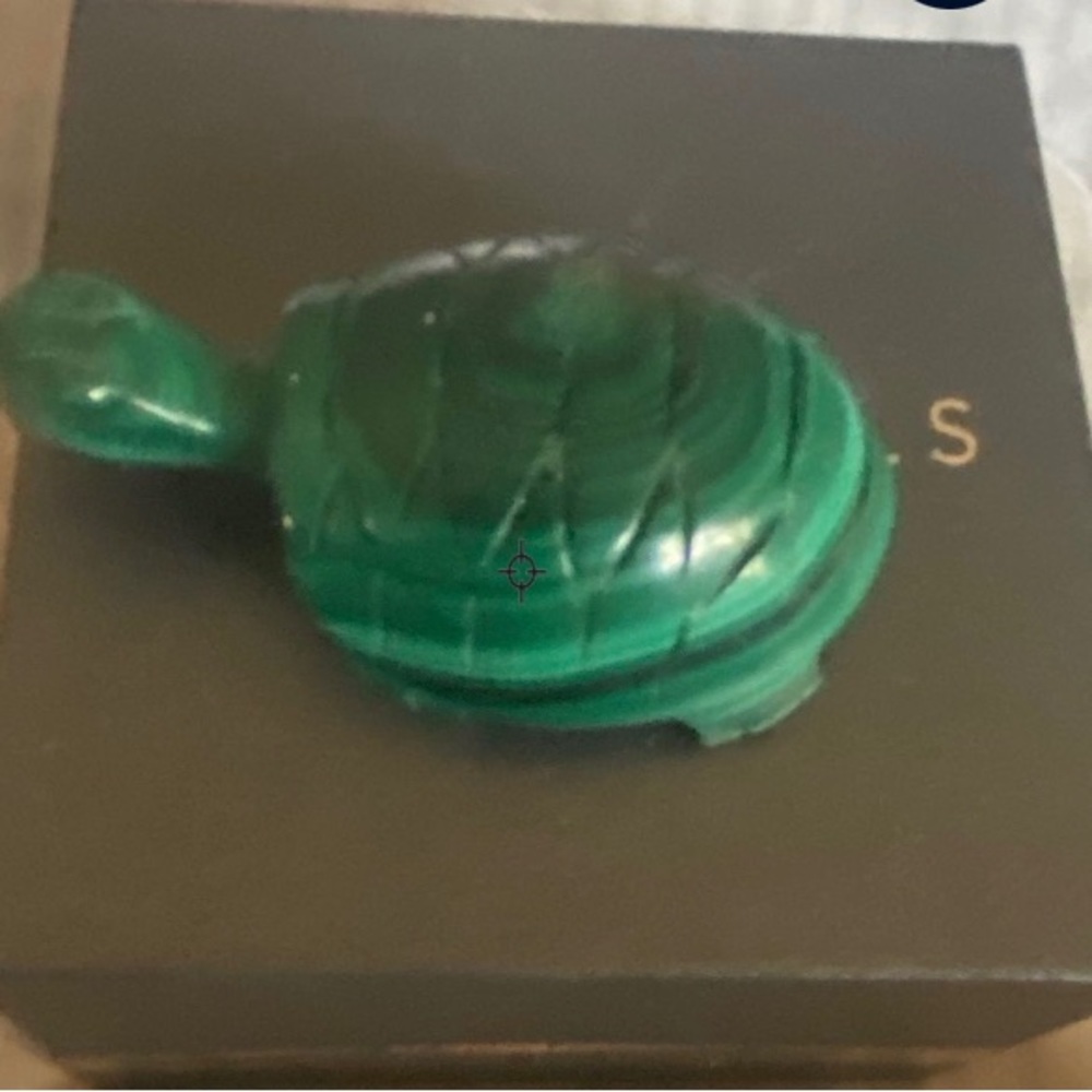 Malachite stone turtle